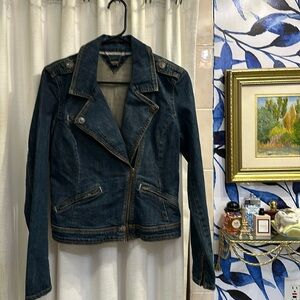 Women’s Tommy Hilfiger Denim Asymmetrical Zip Jacket Size Small